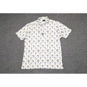 Bad Birdie Polo Mens Extra Large Golf Shirt Performance Hawaiian Palm